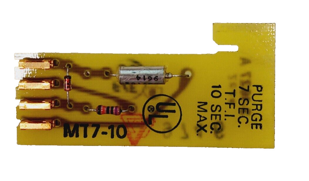 Fireye Inc. MT710 Timing Card 7 Second Purge, 10 Second TFI.  MT7-10