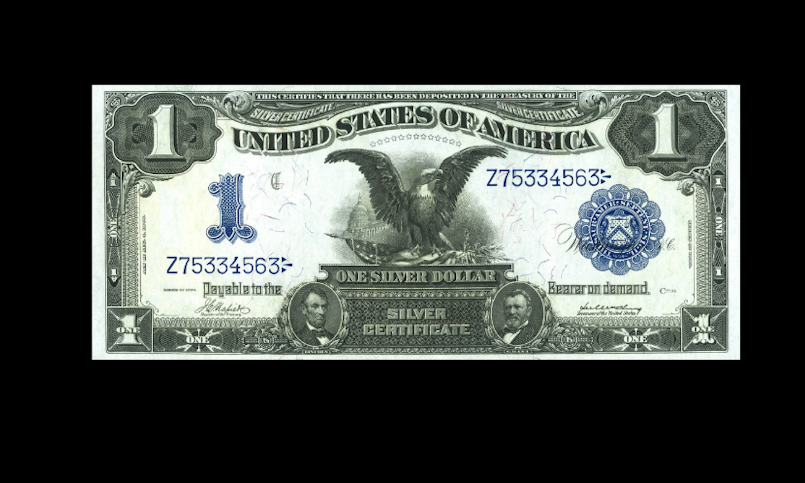 Reproduction Rare USA $1 1899 Silver Certificate dollar eagle AMERICA Antique