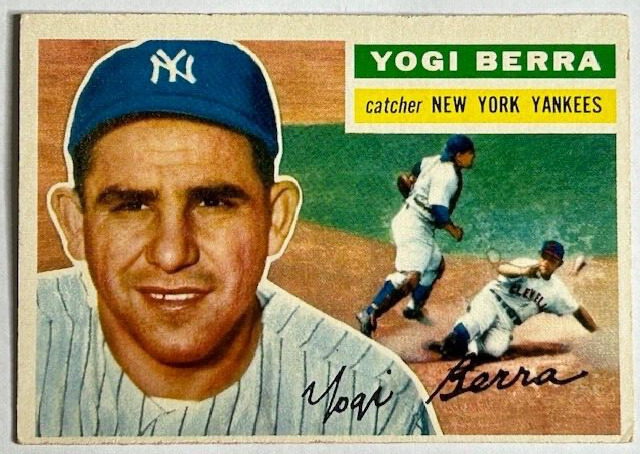 1956 Topps YOGI BERRA  #110 Gray Back New York Yankees HOF