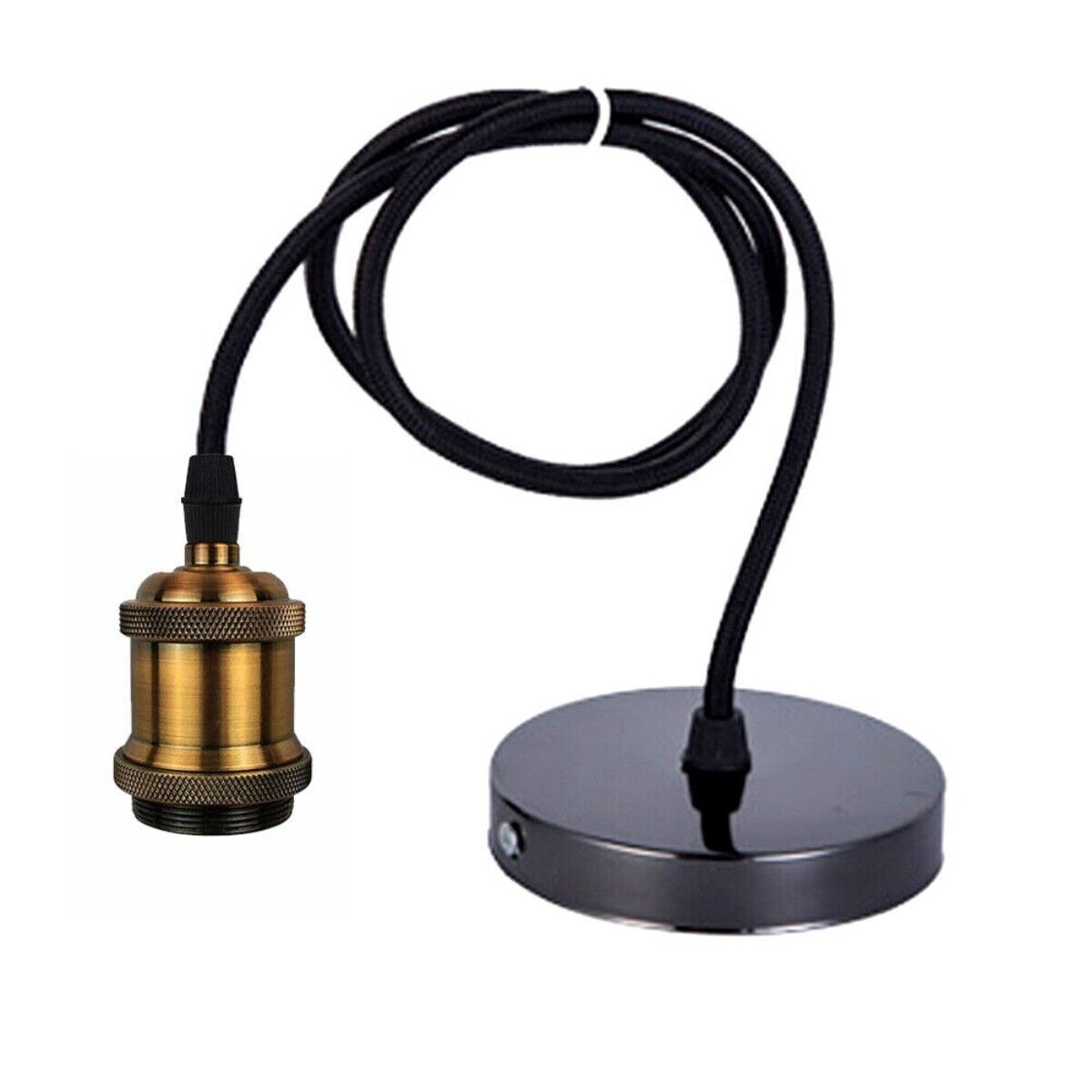 E27 Pendant Lamp Socket Vintage Holder Light Fixture Adjustable Wire for Bars