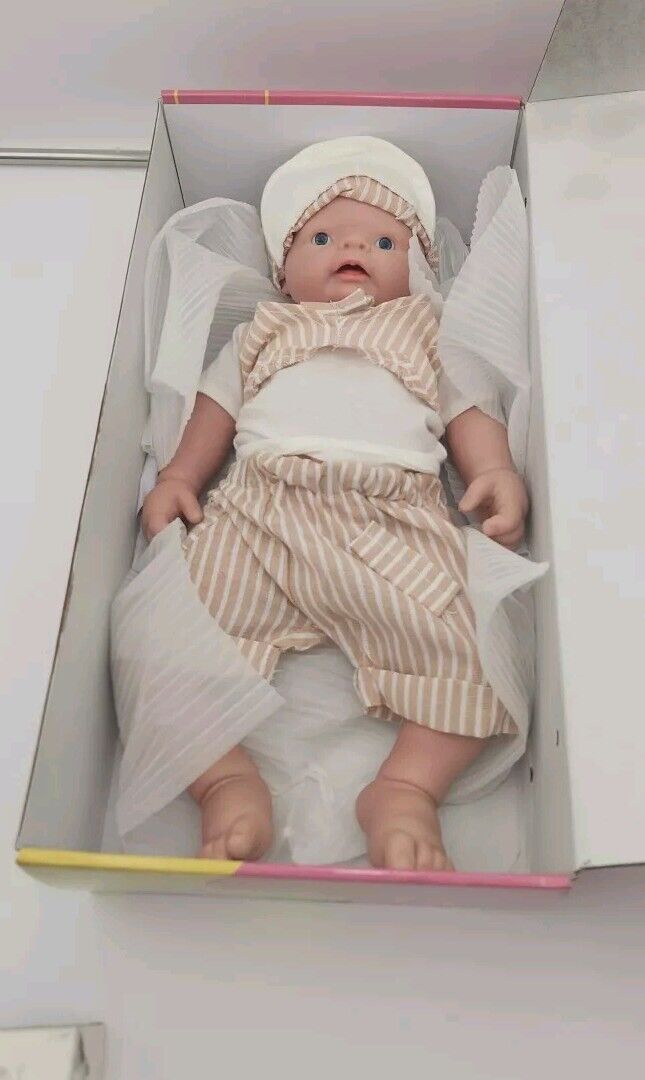 IVITA 23\'\' Big Reborn Boy Full Body Silicone Doll Adorable Smile Baby Infant New