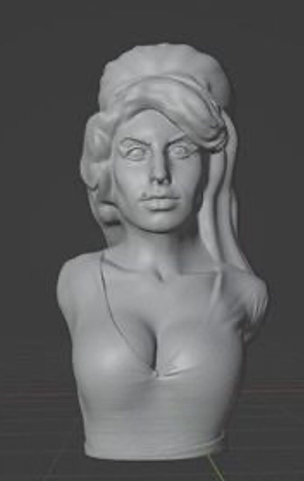 Life Accurate Amy Winehouse Bust In Marble PLA 11.5 Inches Tall