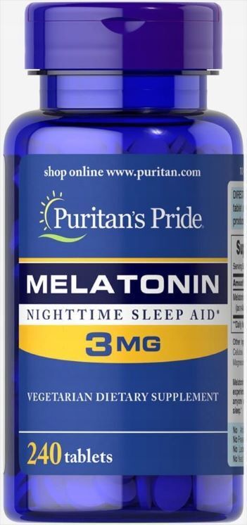 Puritan's Pride Melatonin 1mg, 3mg, 5mg 120,240 Tablets