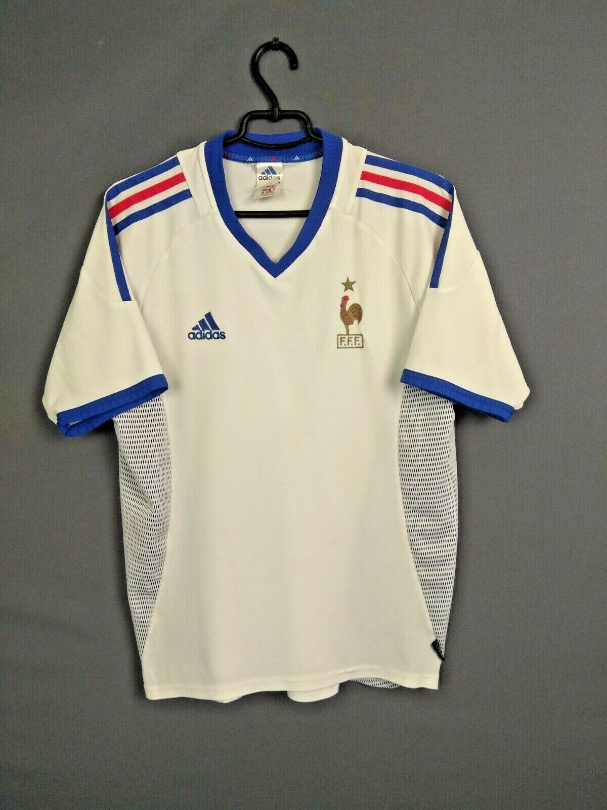 France Jersey 2002/04 Away MEDIUM Shirt Mens Maillot Football Soccer Adidas ig93