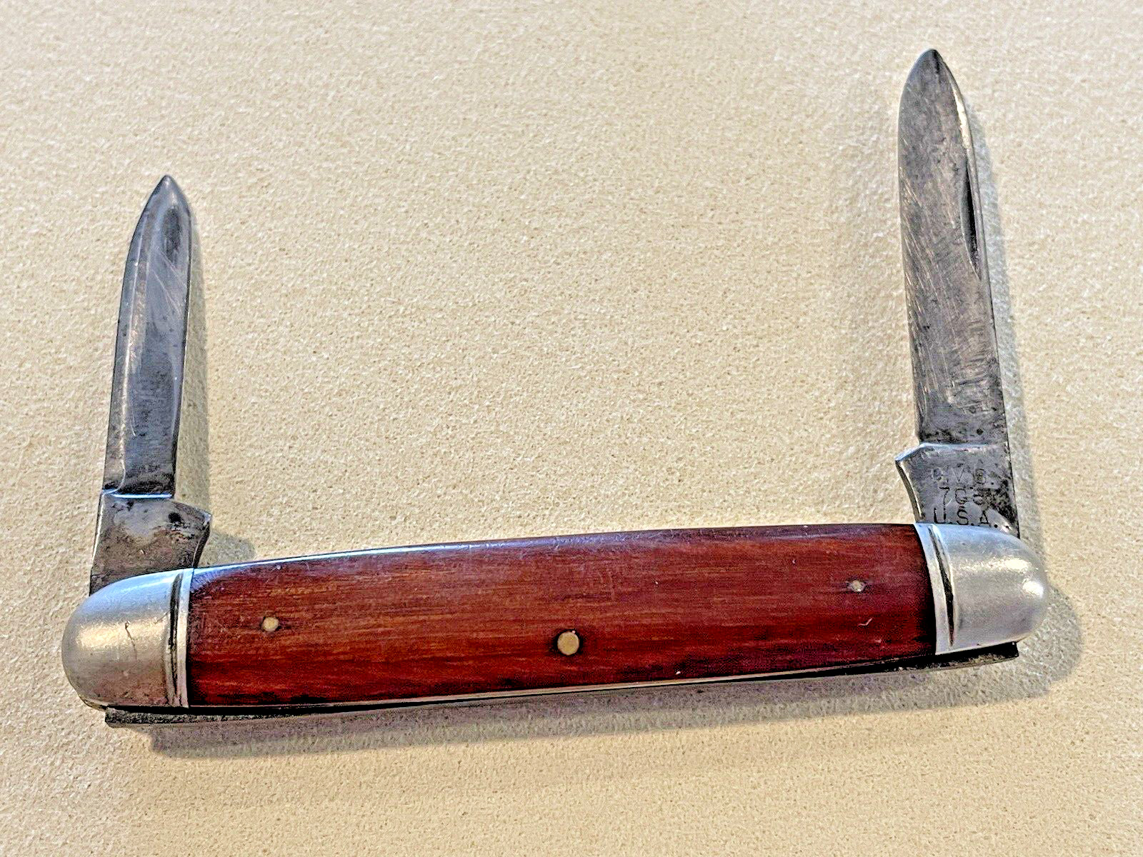 Antique Hibbard Spencer Bartlett OVB 705 2 blade Pen knife--1917.23