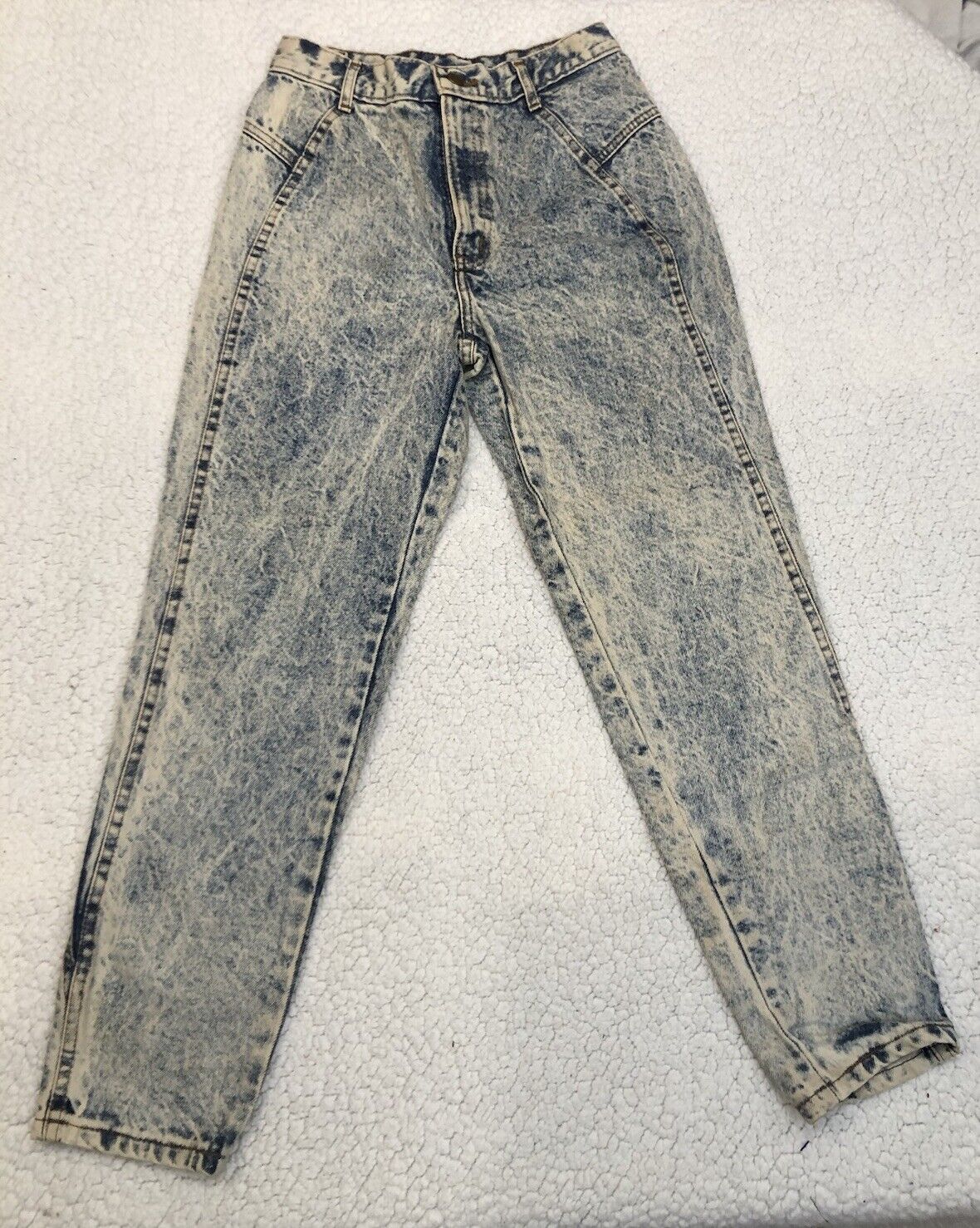 Vtg Chic Jeans High Waisted Acid Wash Size 9 Petite Women’s USA