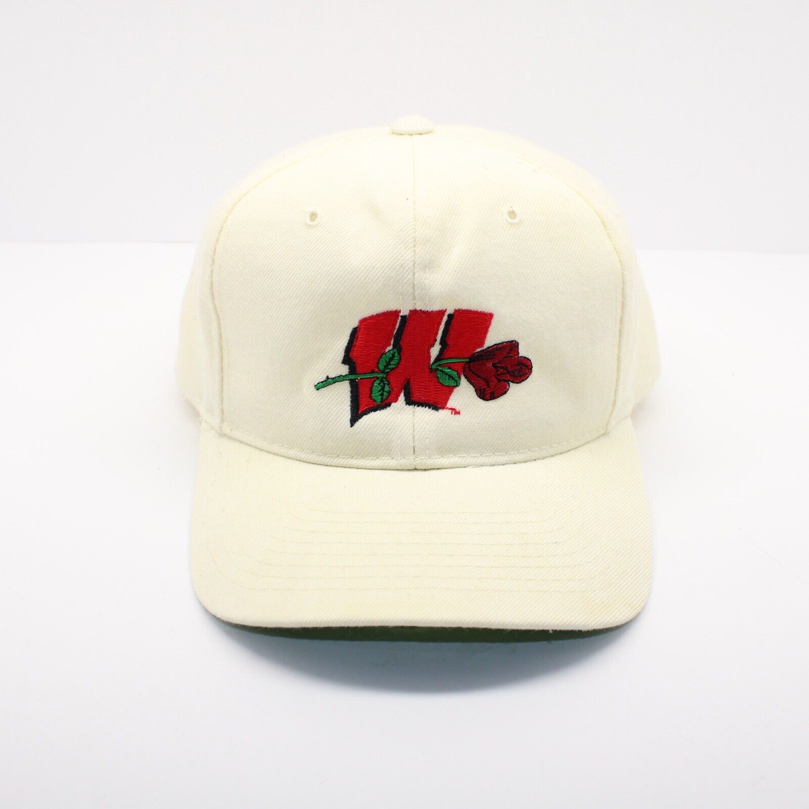 Vintage Wisconsin badgers snapback hat cap 1994 Rose Bowl football mens White