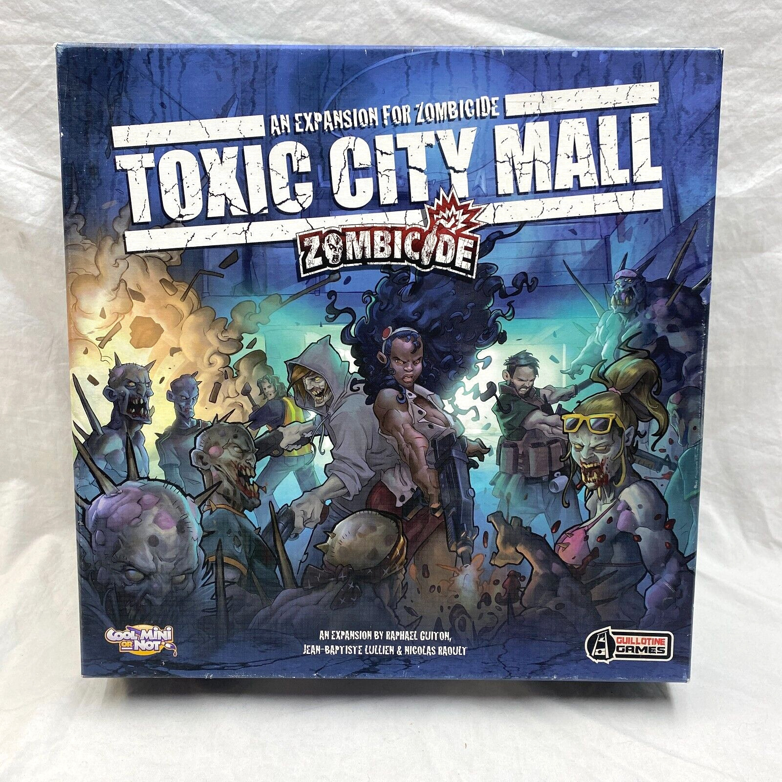 Zombicide Toxic City Mall Expansion Kickstarter Board Game CMON VG/EX