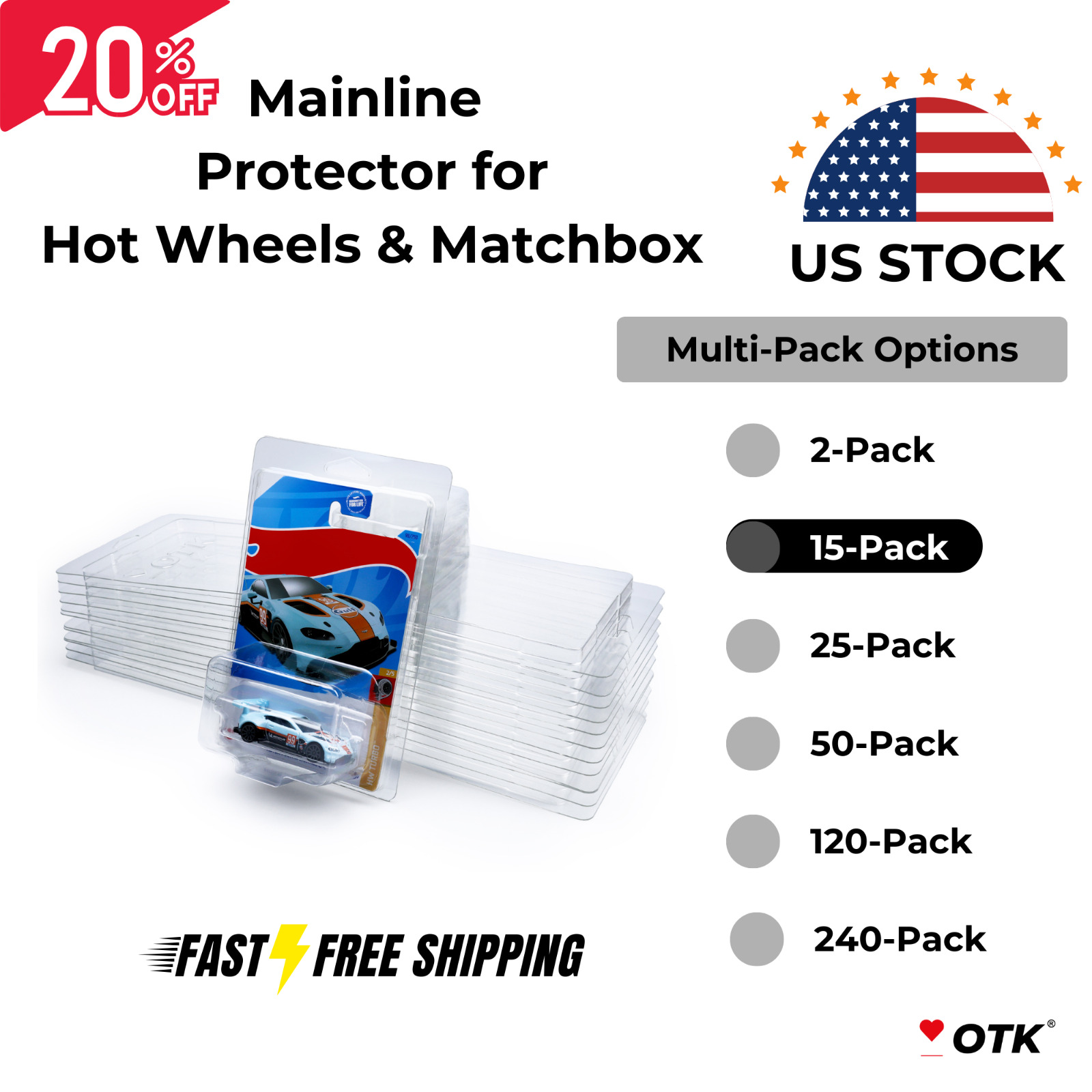 Mainline Storage Protector Case for Hot Wheels and Matchbox Standard