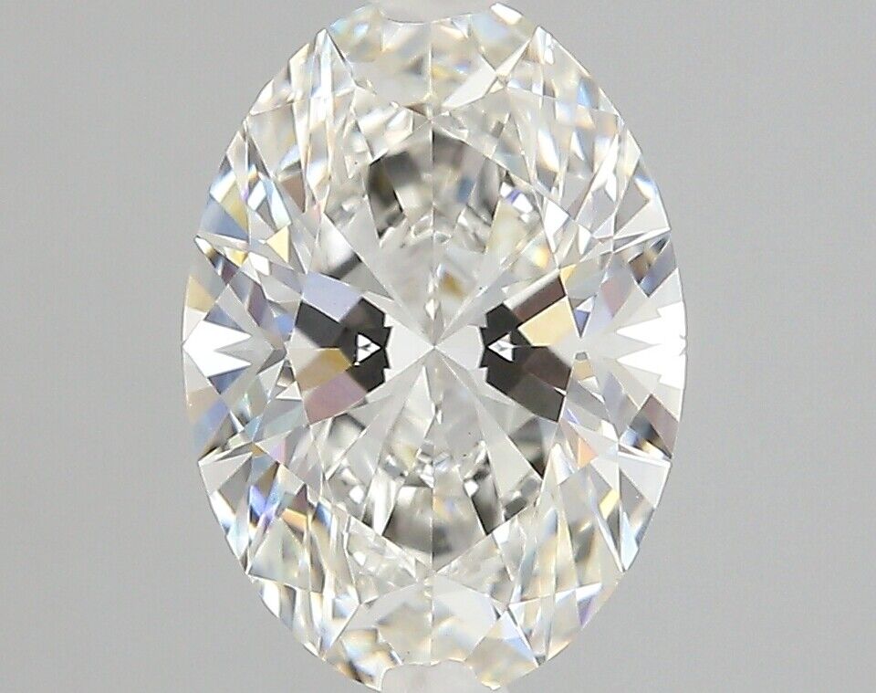 Lab-Created Diamond 2.33 Ct Oval G VVS2 Quality Excellent Cut IGI Certified