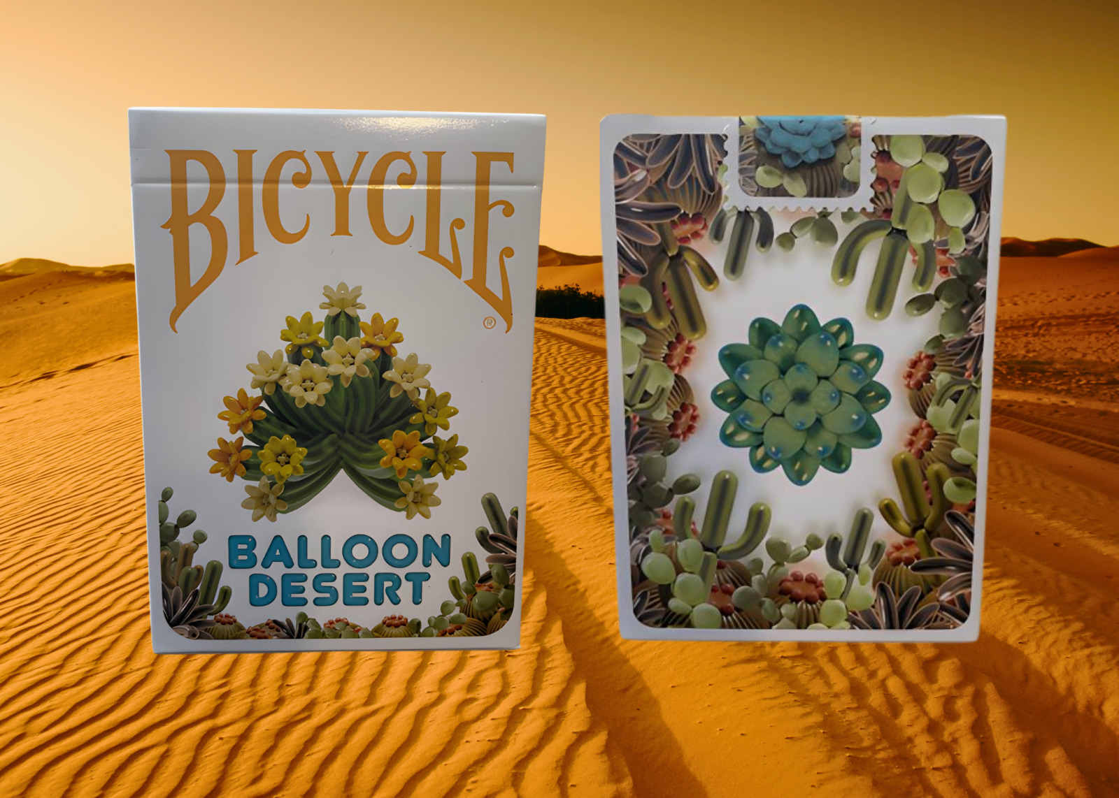 Limited Edition Bicycle Balloon Desert Animals Playing Cards