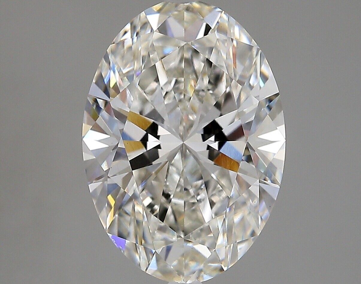 Lab-Created Diamond 4.20 Ct Oval H VS1 Quality Very good Cut IGI Certified