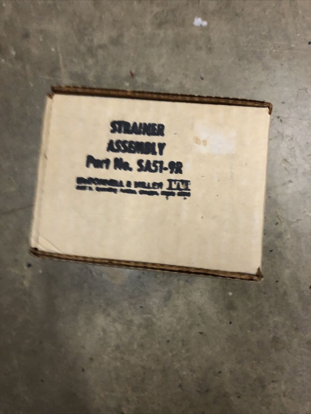 ITT, McDonnell & Miller, SA51-9R, 342300, Strainer Assembly
