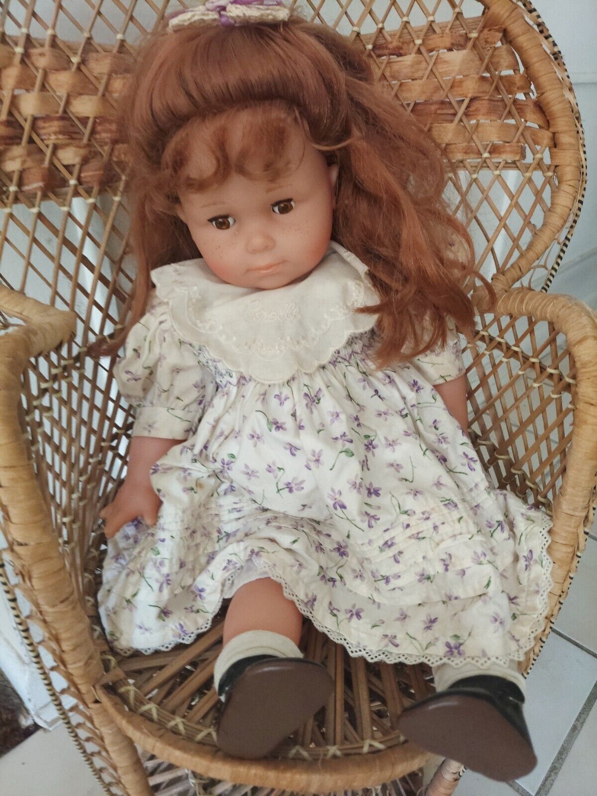 Corolle 1989 doll made in France Rare 20.8 In Auburn Hair