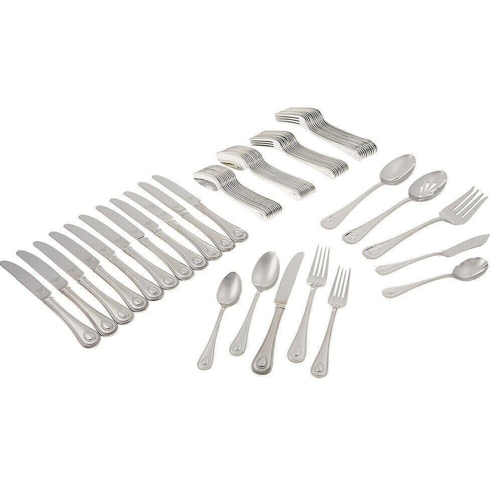 Lenox FRENCH PERLE 18/10 Stainless Steel 65pc. Flatware Set (Service for Twelve)