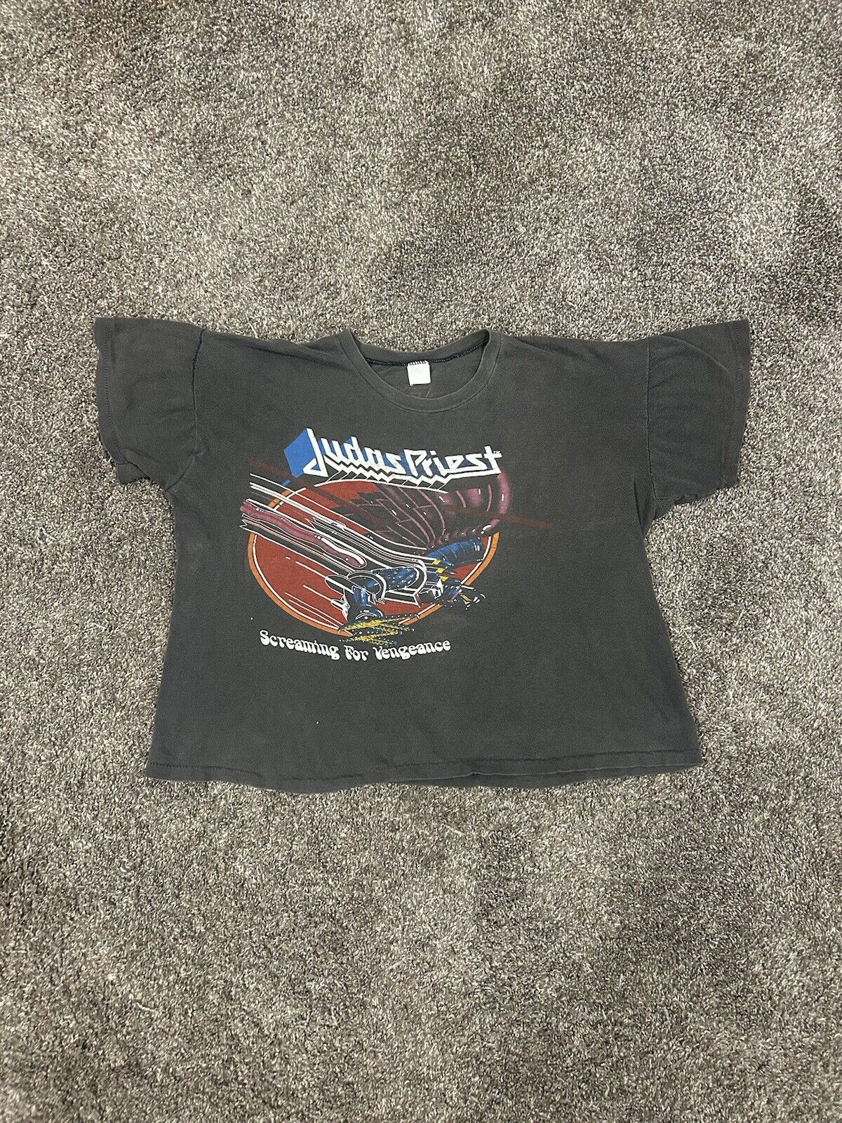 Vintage Judas Priest Screaming For Vengeance 1982-83 World Tour T Shirt Sz Small