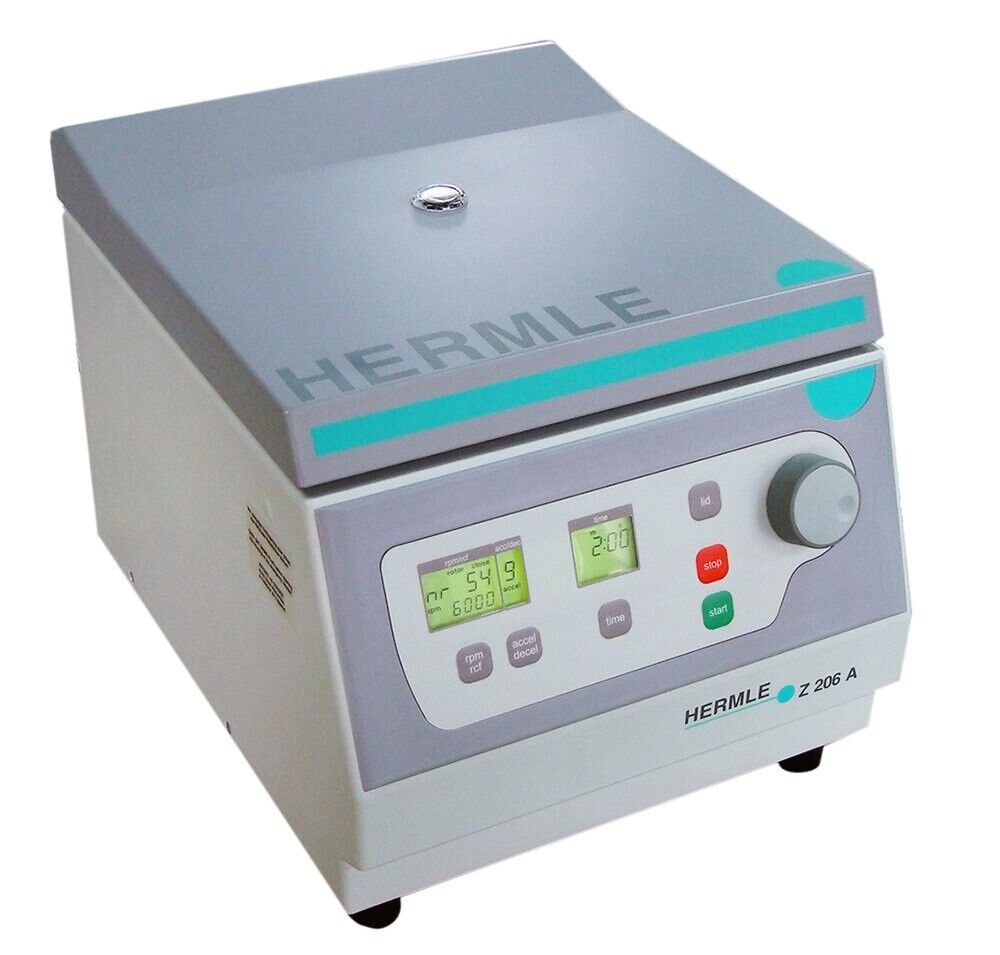 NEW Hermle Z206A Universal Lid Lock Compact Centrifuge