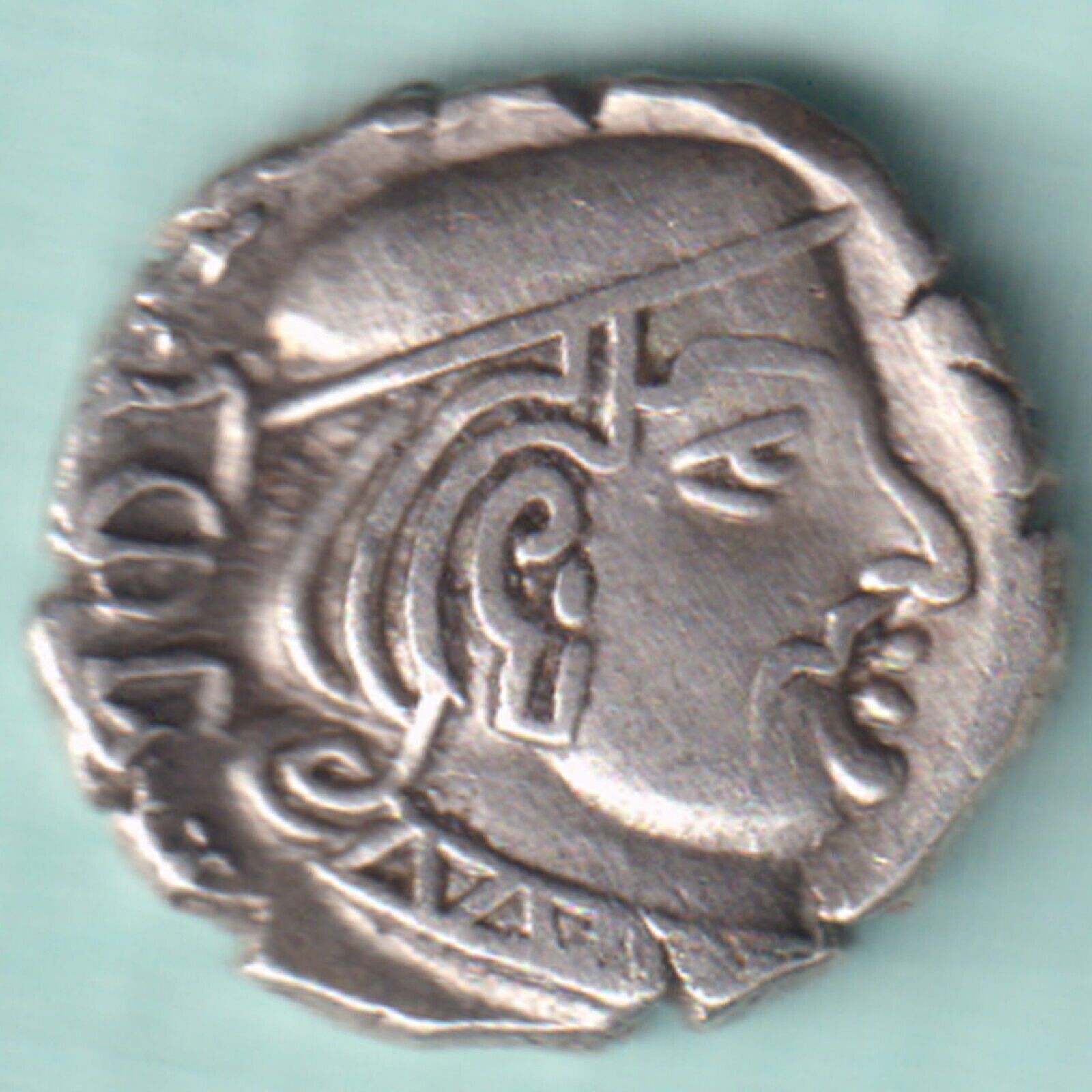 ANCIENT INDIA WESTERN KSHATRAPAS SILVER DRACHMA RARE COIN
