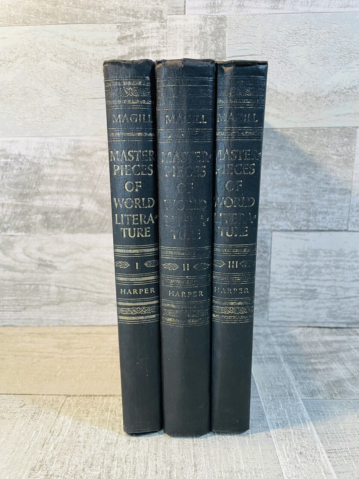 Masterpieces Of World Literature Volumes 1-3 Vintage 1952 Hardcover Books