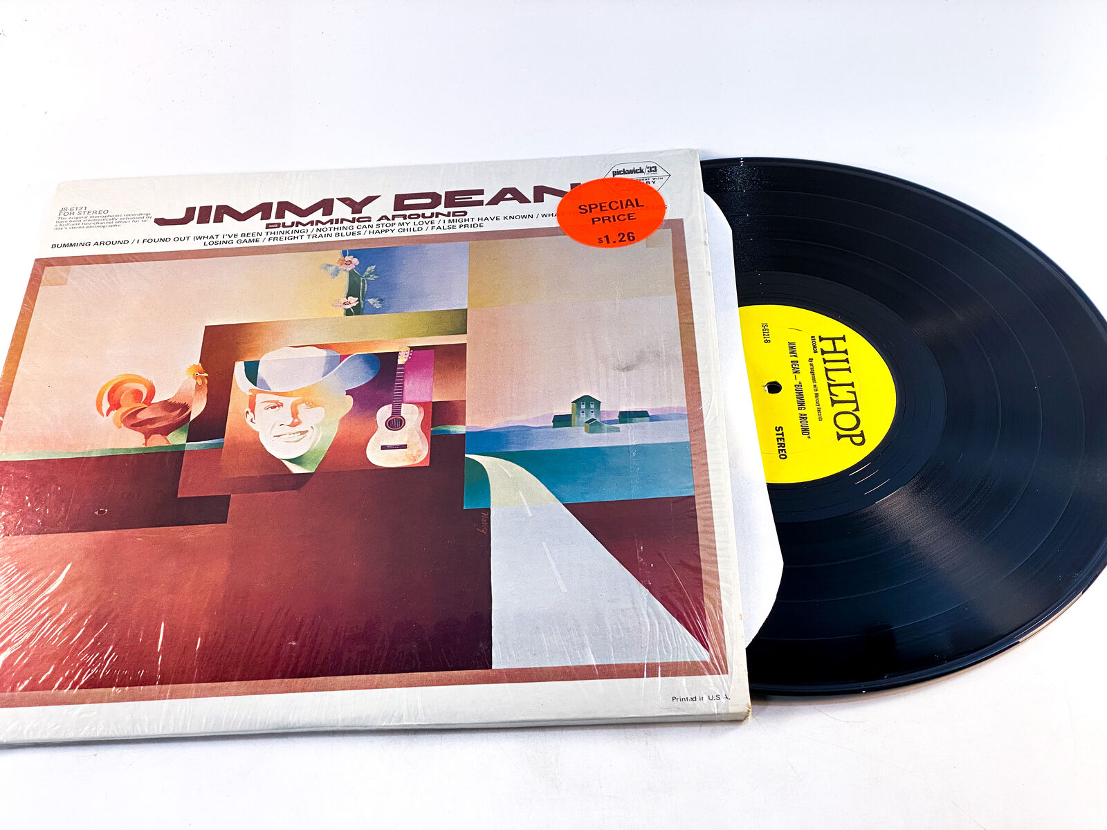 Jimmy Dean - Bumming Around EX/EX Vinyl Record Ultrasonic Clean