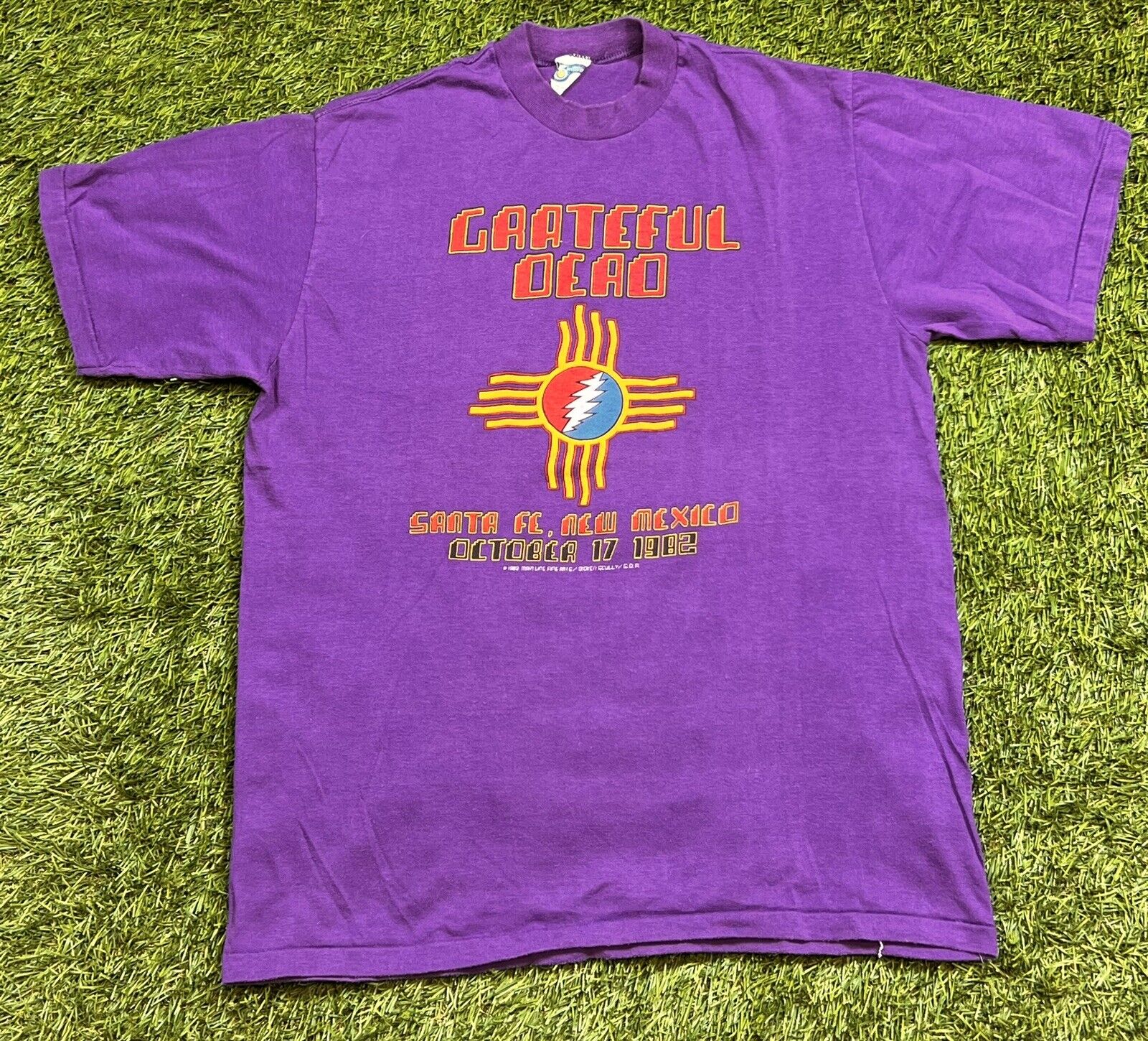 Vintage 1982 Grateful Dead Santa Fe New Mexico Single Stitched T-Shirt Men\'s M