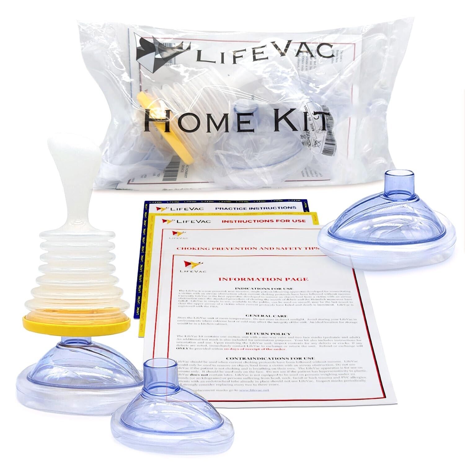 LifeVac Portable Home Kit -First Aid Anti-Choking Device for Adult and Children