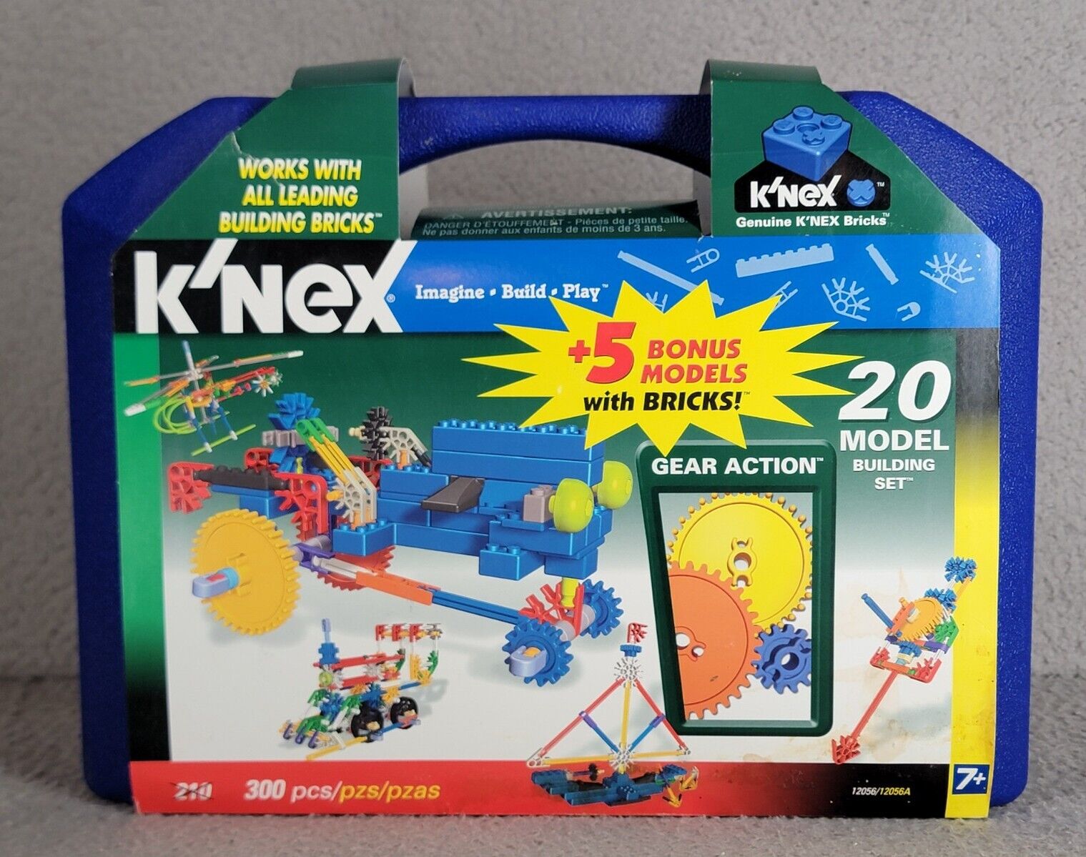 K\'nex 20 Model Set Building Set New In Case Cars Airplanes Vehicles 300 Pieces