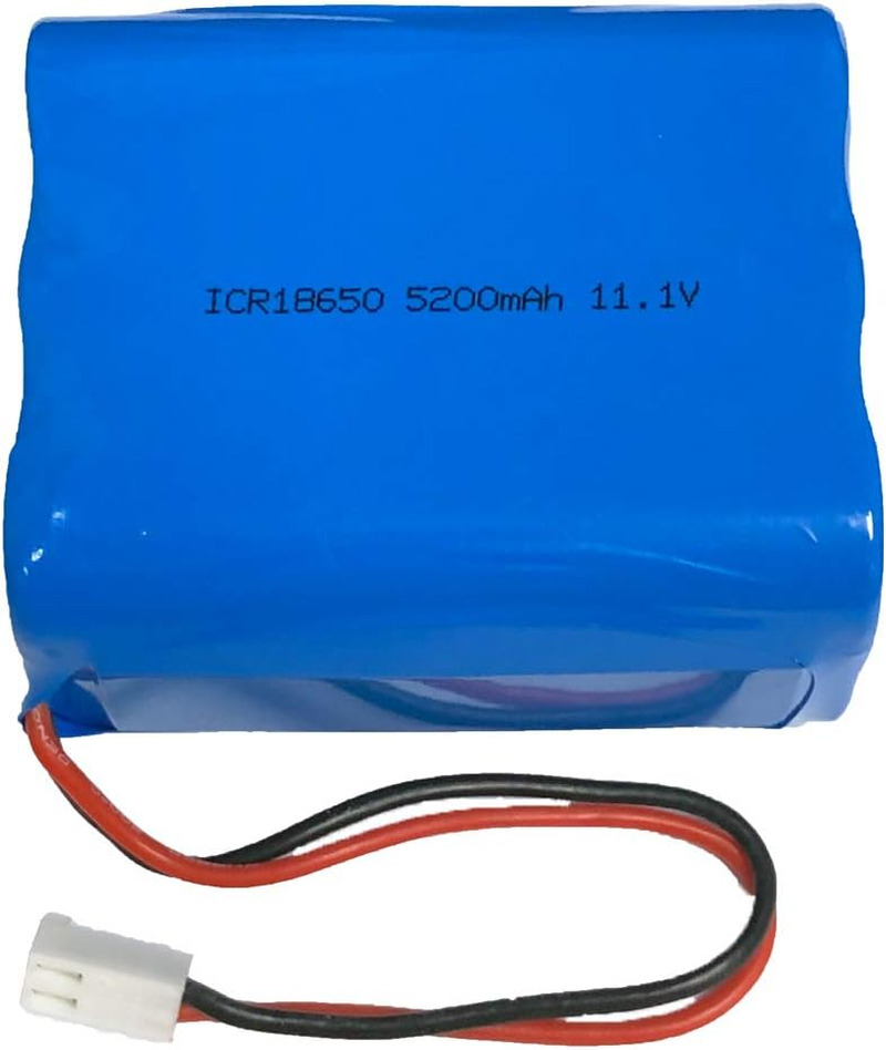 11.1V 5200Mah 6 Cell Lithium Ion 18650 57.72Wh Rechange Battery Pack with 2 Pin