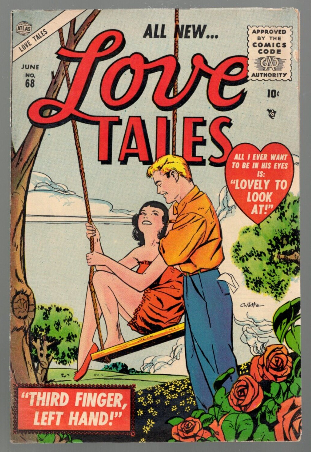 Love Tales #68 Atlas 1955 VG/FN 5.0