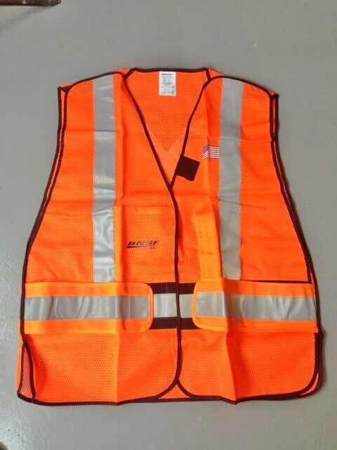 NEW in BOX BNSF Railway Safety Vest Large (Regular)