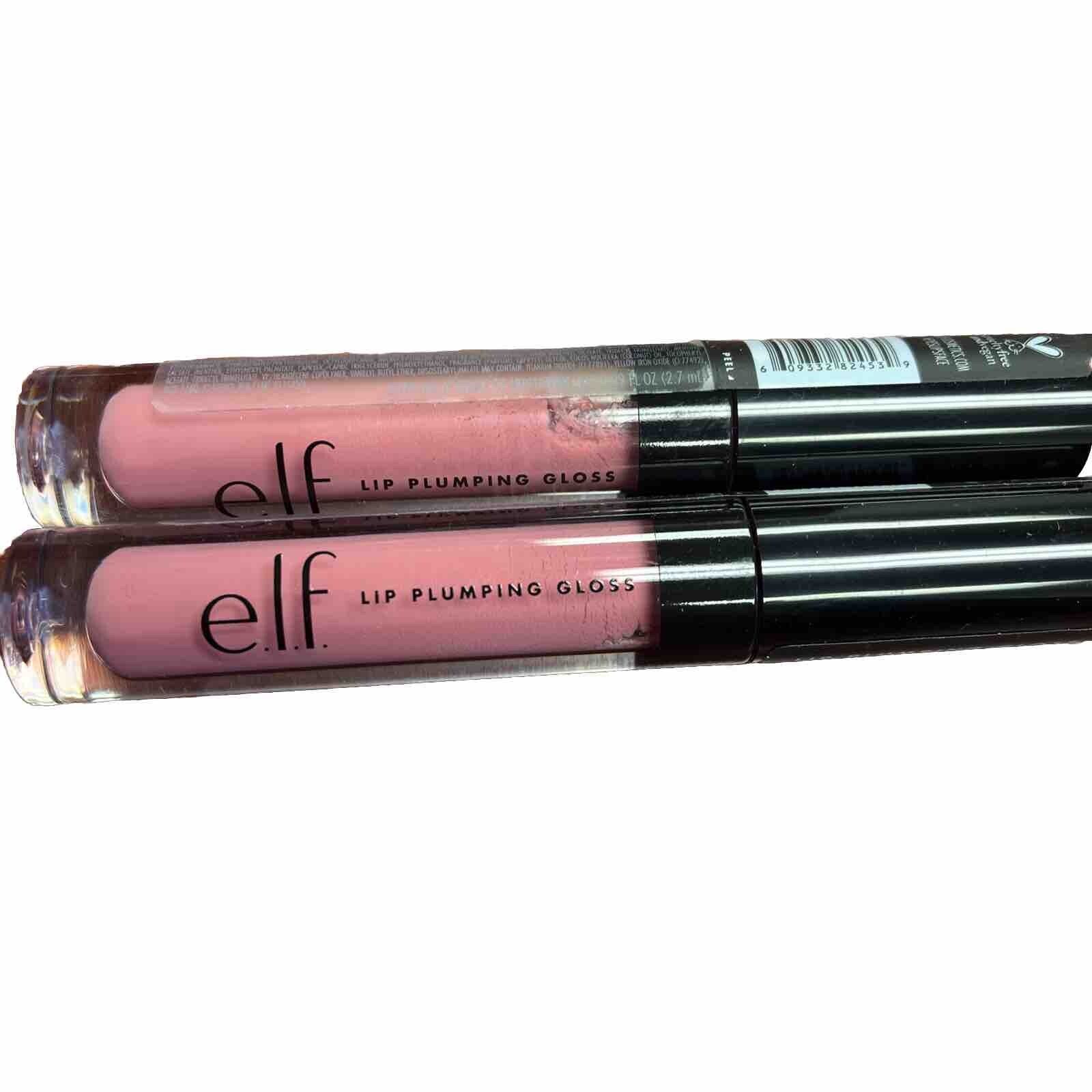 e.l.f. Lip Plumping Gloss Sparkling Rose Bigger Lips Color 82453 0.09 oz 2 Pack
