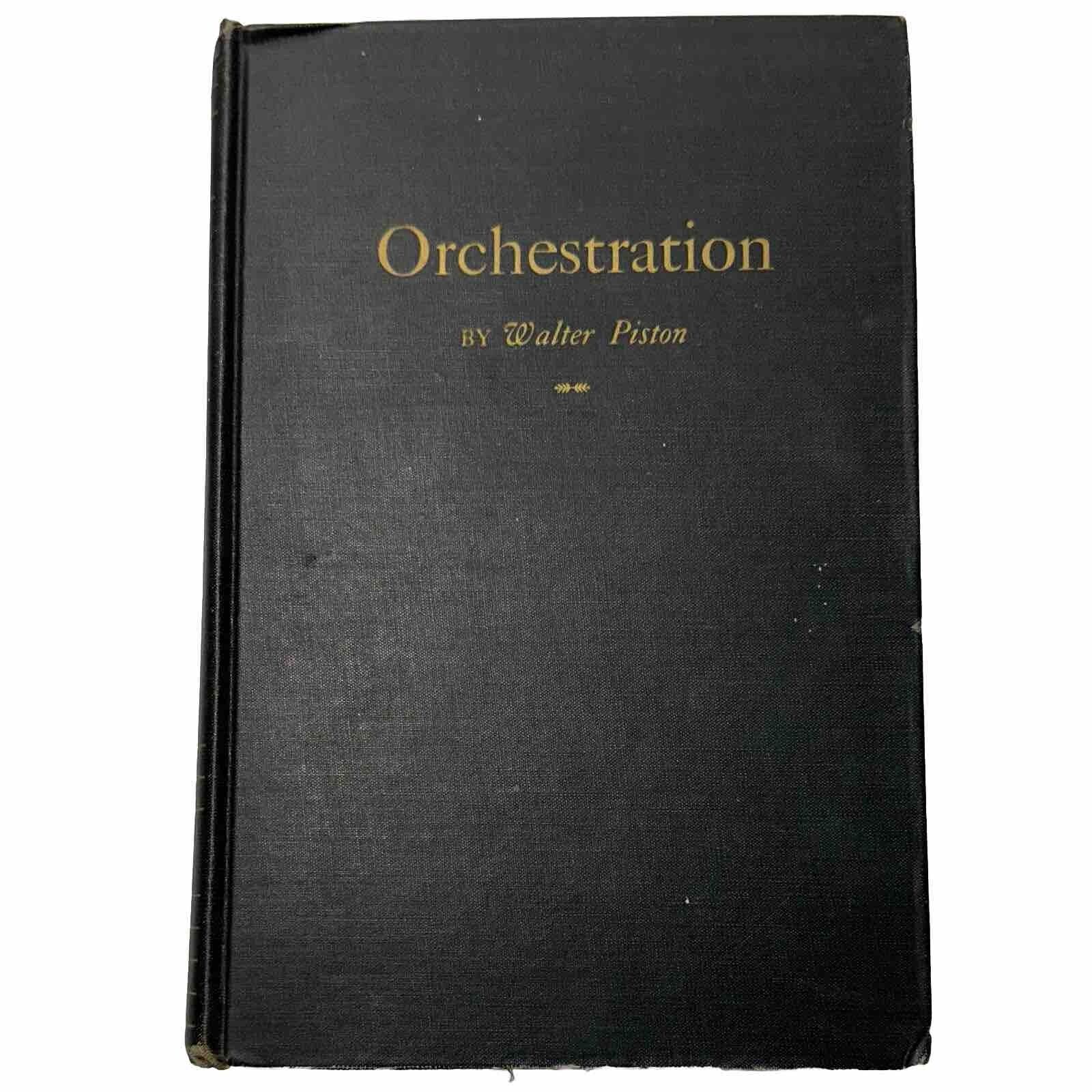 Orchestration by Walter Piston Vintage 1955 Hardcover W.W. Norton - Good