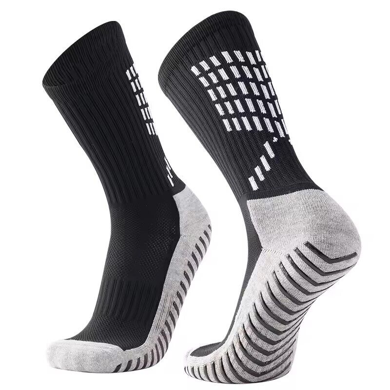1 Pair Sport Socks Anti-Slip Grip Soccer Football Basketball Men Socks Premium
