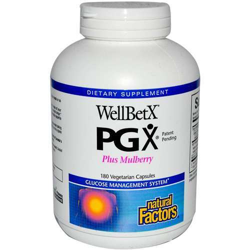 Natural Factors WellBetX PGX Plus Mulberry 180 Capsules