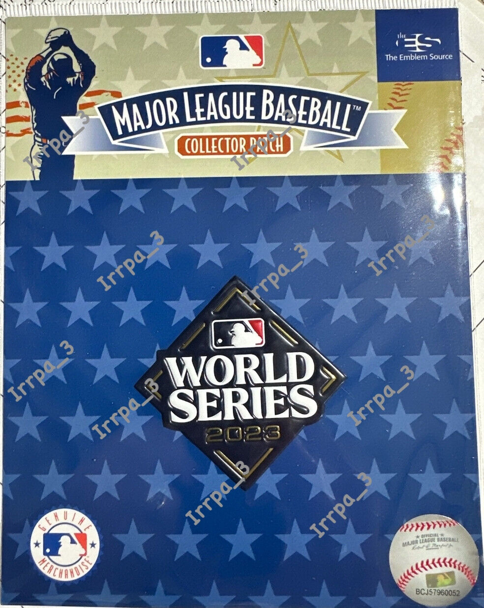 Plastic 2023 WORLD SERIES PATCH OFFICIAL MLB Texas Ranger TPU Jersey Patch