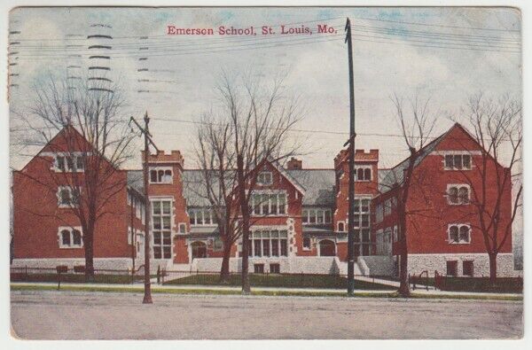 Postcard: Buidling - Emerson School - St. Louis, Missouri - 1908