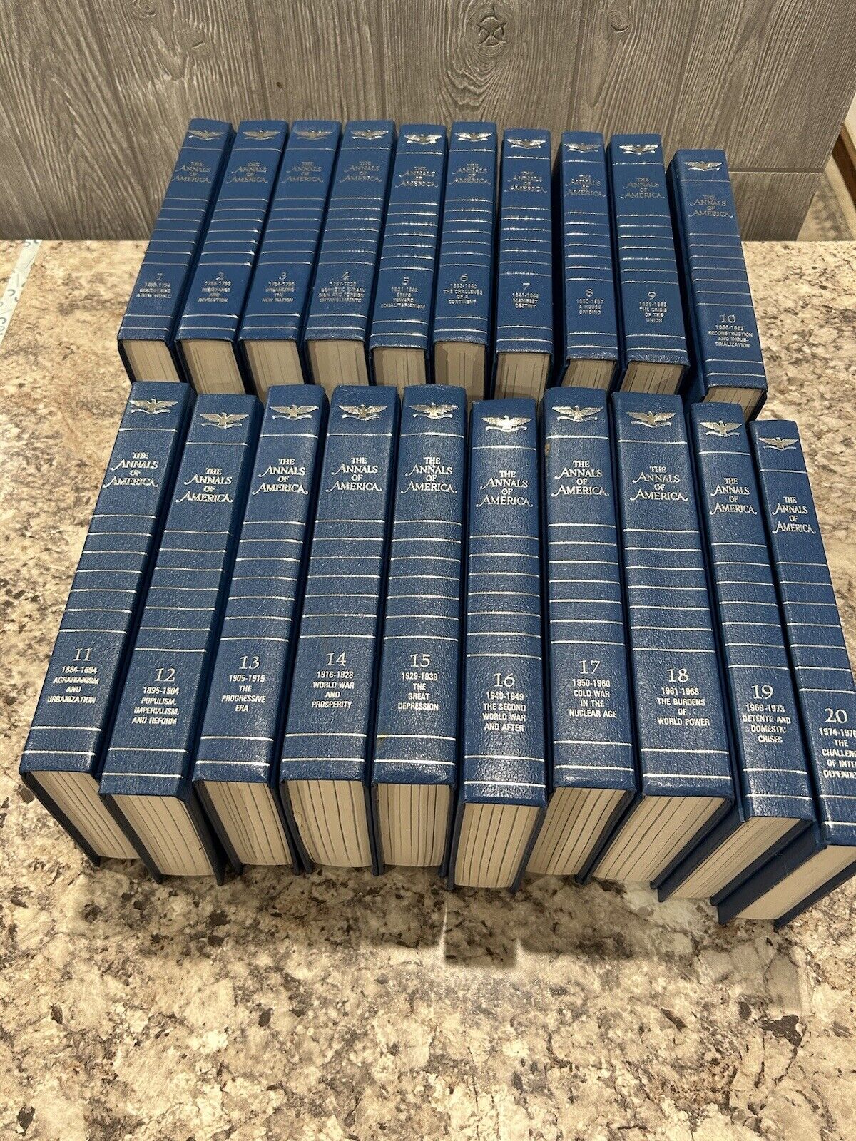 The Annals of America, COMPLETE SET Volumes 1 - 20, c.1977, VGC, ship media mail