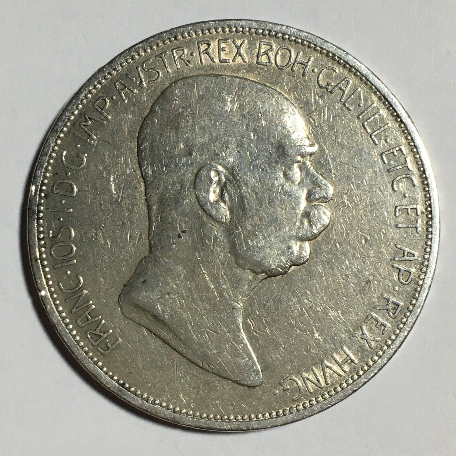 Austria 5 Corona 1900 World Silver Coin KM# 2809 Circulated Franz Joseph I