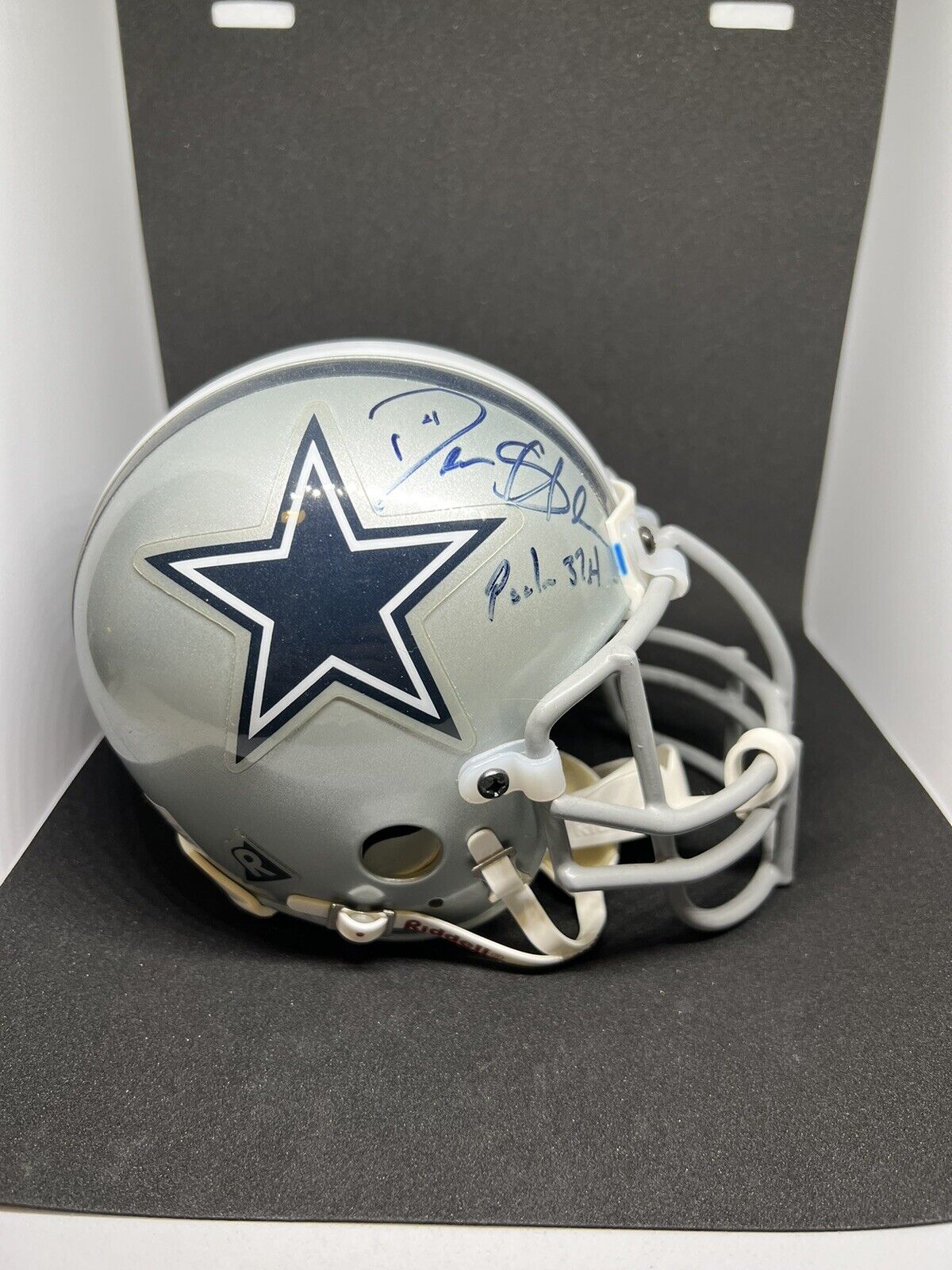 Deion Sanders Signed Mini Helmet w/ Rare Inscriptions - Dallas Cowboys