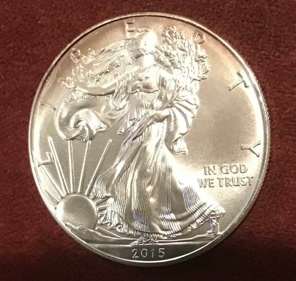 2015 1 OZ American Silver Eagle Dollar Gem BU