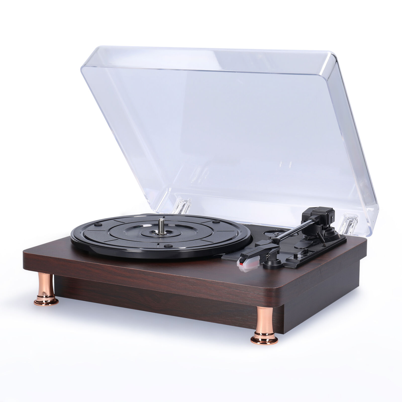 Retro Vinyl Record Player Record Player with Dustproof Cover  H9Z2