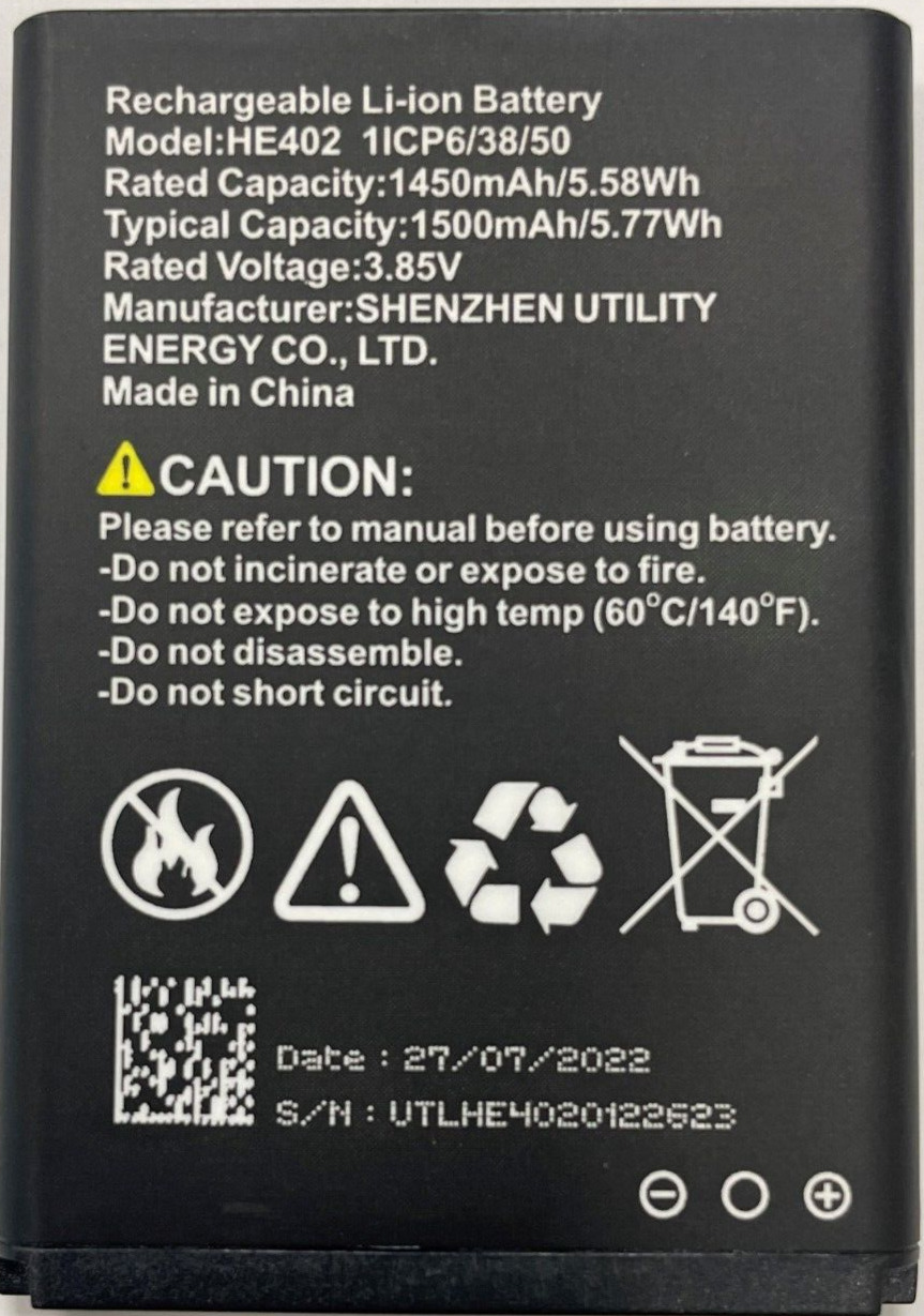 OEM Spec HE402 Battery for AT&T Cingular Flex (ATTEA211101) 1ICP6/38/50 1500mAh