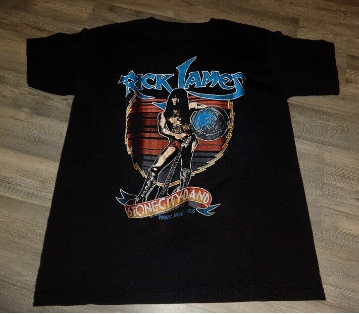 1983 Rick James Vintage Tour Band Funk Tee T Shirt Good new new Tshirt