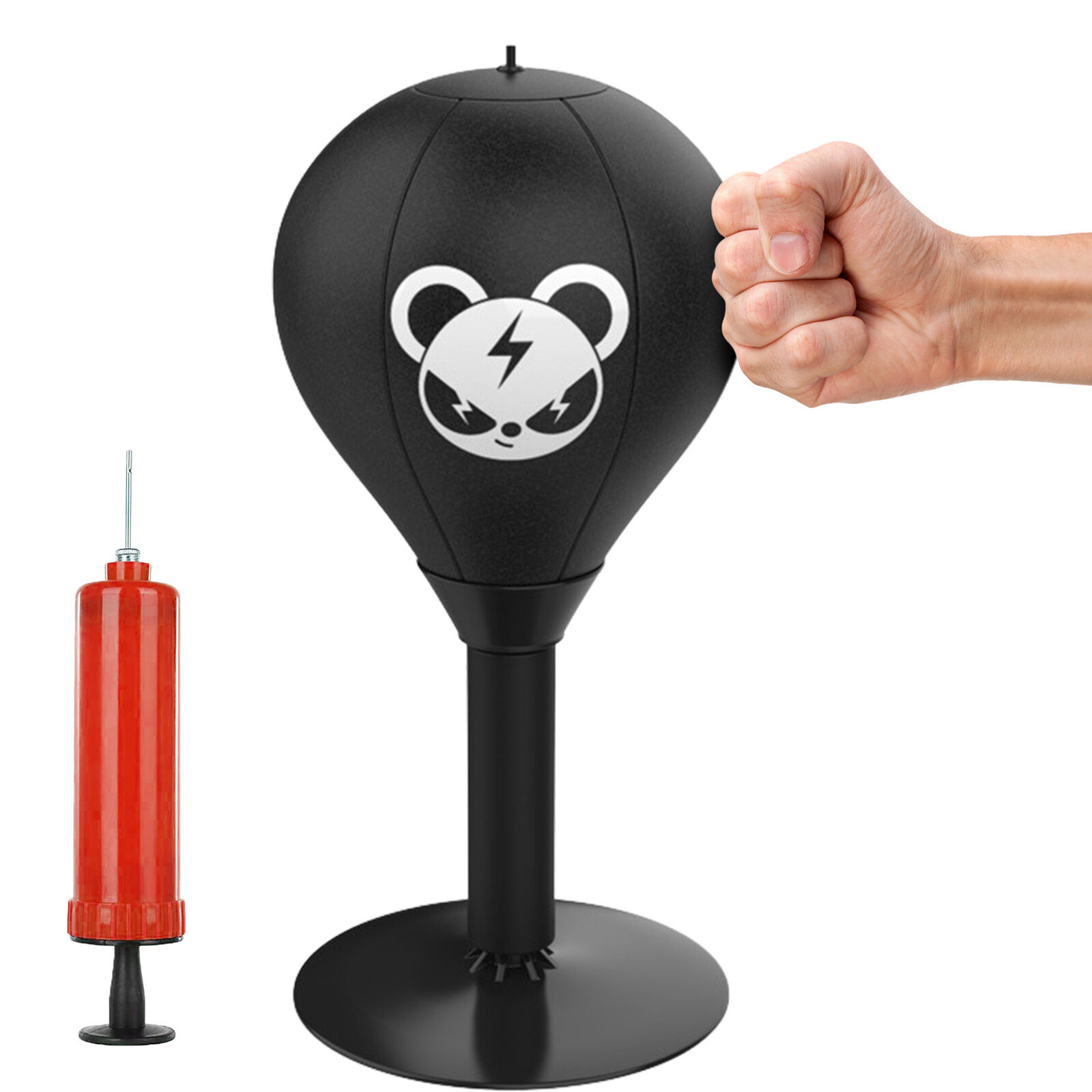 Novelty Mini Desktop Punching Bag With Suction Cup Base Stress Buster