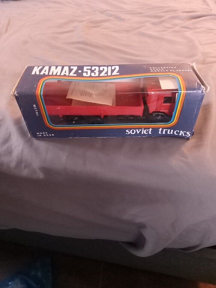 Ussr Kamaz 53212 Soviet Trucks Kama 3 Rare All Red 1/43