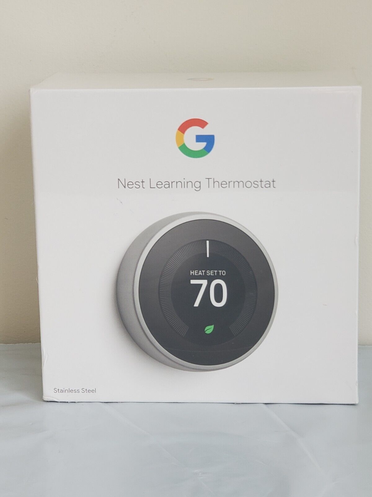 Sealed Google Nest 3rd Generation Learning Thermostat T3007ES Stainless Steel