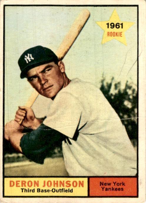 1961 Topps #68 Deron Johnson New York Yankees Vintage Original