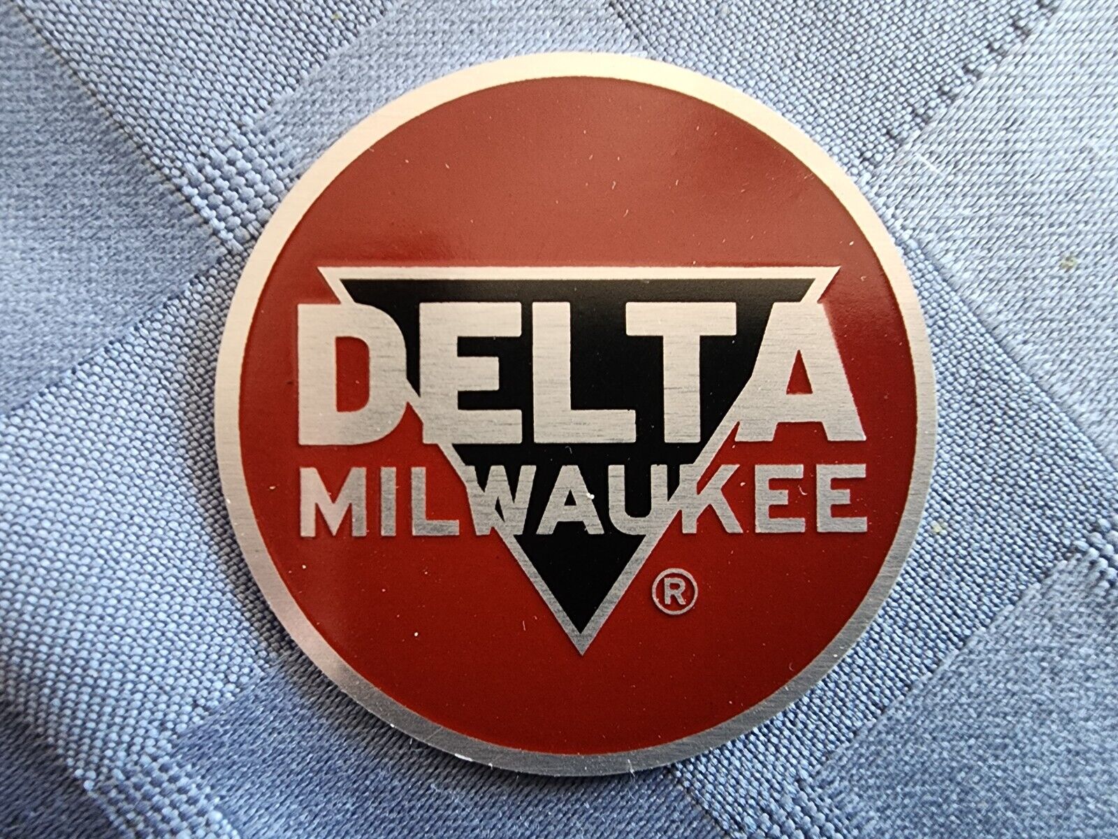 Delta Milwaukee 2 inch machine badge