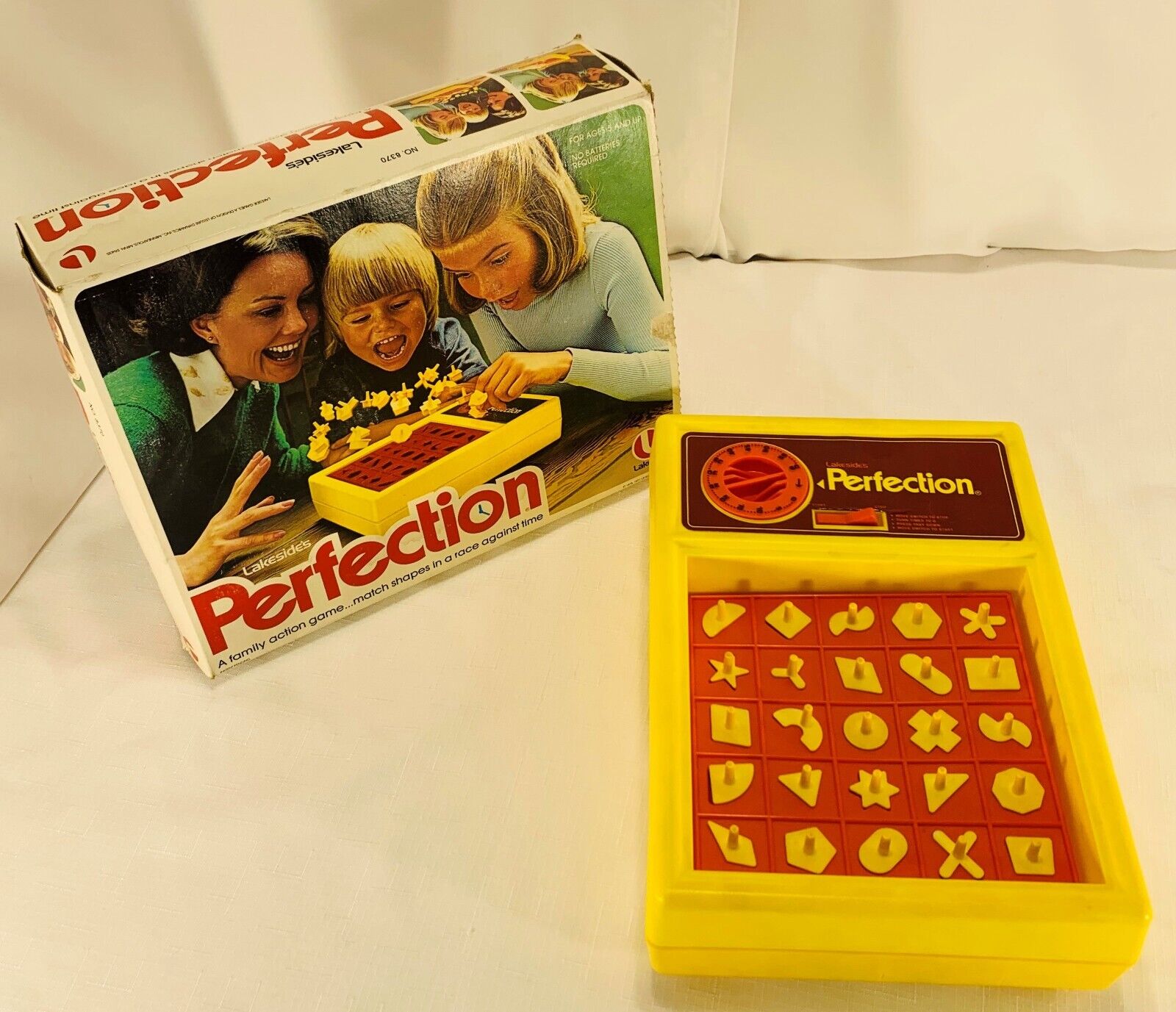 1975 Perfection Board Game by Lakeside Complete, Working in Great Cond 