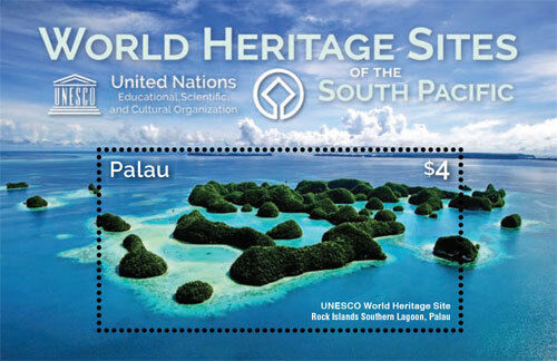 Palau 2015 - World Heritage Sites Of The South Pacific - Souvenir Sheet - MNH